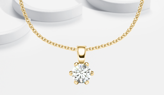 Diamantne ogrlice: Obeski in verige | acredo