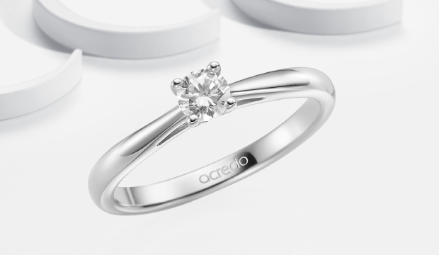 0,25 ct zaročni prstan - četrt karata | acredo